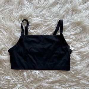 Aerie Sports Bra Black Size Medium